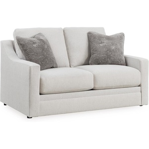 image:imageSignature Design by Ashley Maitelynn Casual Accent Chair for Living Room No Assembly Required Chalk White Polyester Chenille Armchair 36 WideLoveseat