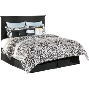 image:imageSignature Design by Ashley Maribel Rustic Farmhouse Panel Headboard ONLY KingCalifornia BlackBlack