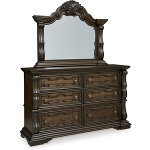 image:imageSignature Design by Ashley Maylee 6 Drawer Dresser with Mirror Dark BrownDark Brown