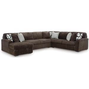 image:imageSignature Design by Ashley MidnightMadness Jumbo Corduroy Chair and a HalfBrown