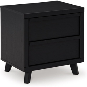 image:imageSignature Design by Ashley Modern Black Nightstand with Wireless Charger