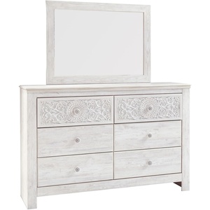 image:imageSignature Design by Ashley Paxberry 6 Drawer Dresser with Mirror Whitewash