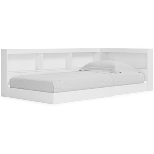image:imageSignature Design by Ashley Piperton Full Bookcase Storage Bed Matte WhiteWhite