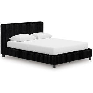 image:imageSignature Design by Ashley Ravalori Contemporary 2Drawer Nightstand with Storage USB Ports and Charging Station BlackBlack