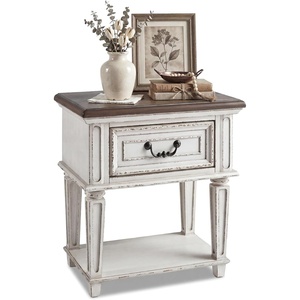 image:imageSignature Design by Ashley Realyn 24in French Country 1Drawer NightstandChipped White