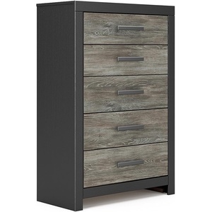 image:imageSignature Design by Ashley Ryderton 5Drawer Dresser BlackGray