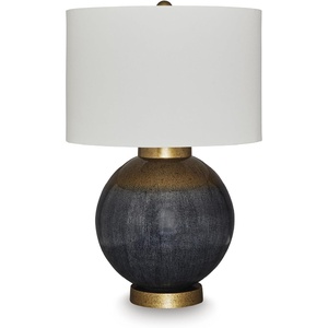 image:imageSignature Design by Ashley Sandorman Horse Table Lamp BronzeBlueGold Finish