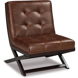image:imageSignature Design by Ashley Scissor Base Slipper Accent Chair BrownBrown