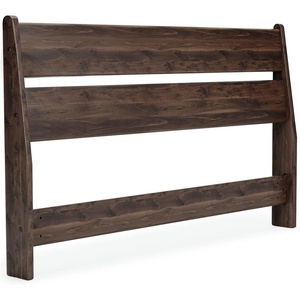 image:imageSignature Design by Ashley Socalle Modern Open Slat Queen Headboard Natural BeigeDark Brown