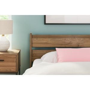 image:imageSignature Design by Ashley Socalle Modern Open Slat Queen Headboard Natural BeigeHoney Brown