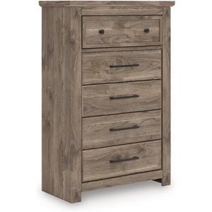 image:imageSignature Design by Ashley Stanziford Casual 5Drawer Chest with Wood Finish Dark Brown