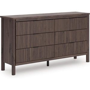 image:imageSignature Design by Ashley Symarro Casual 6Drawer Dresser with Walnut Finish Dark Brown