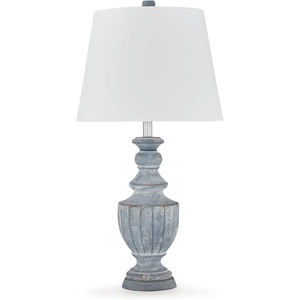 image:imageSignature Design by Ashley Table Lamp 315 Wood Terracotta Antique Blue