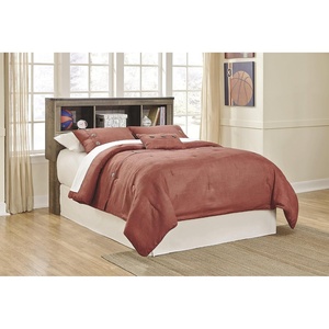 image:imageSignature Design by Ashley Trinell Farmhouse Twin Bed Frame BrownFull Bookcase Bed with Storage