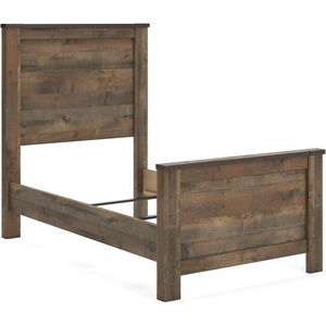 image:imageSignature Design by Ashley Trinell Farmhouse Twin Bed Frame BrownTwin Panel Bed