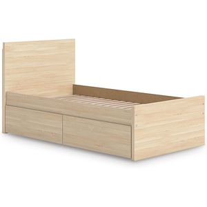 image:imageSignature Design by Ashley Twin Platform Bed Frame NaturalLight Brown