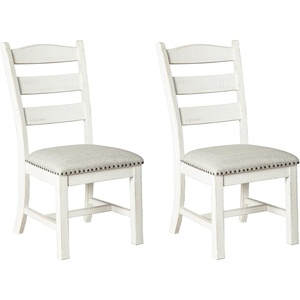 image:imageSignature Design by Ashley Valebeck Upholstered Dining Chairs Set of 2BeigeWhite
