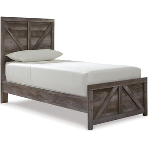 image:imageSignature Design by Ashley Wynnlow Queen 4 Poster Bed FrameGrey