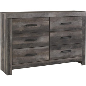 image:imageSignature Design by Ashley Wynnlow Wide 6 Drawer Bedroom Dresser Gray158D x 608W x 40H 6 Drawers