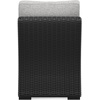 image:imageSignature Design by Ashley 3Seat Outdoor Patio Couch Handwoven WickerBlack  Light Gray