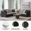 image:imageSignature Design by Ashley 3Seat Outdoor Patio Couch Handwoven WickerBlack  Light Gray