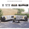 image:imageSignature Design by Ashley 3Seat Outdoor Patio Couch Handwoven WickerBlack  Light Gray