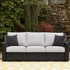 image:imageSignature Design by Ashley 3Seat Outdoor Patio Couch Handwoven WickerBlack