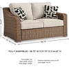 image:imageSignature Design by Ashley 3Seat Outdoor Patio Couch Handwoven WickerBlack