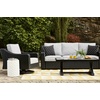 image:imageSignature Design by Ashley 3Seat Outdoor Patio Couch Handwoven WickerBlack