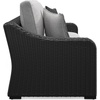 image:imageSignature Design by Ashley 3Seat Outdoor Patio Couch Handwoven WickerBlack