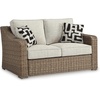 image:imageSignature Design by Ashley 3Seat Outdoor Patio Couch Handwoven WickerBlack