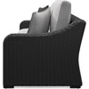 image:imageSignature Design by Ashley 3Seat Outdoor Patio Couch Handwoven WickerBlack