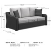 image:imageSignature Design by Ashley 3Seat Outdoor Patio Couch Handwoven WickerBlack