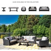 image:imageSignature Design by Ashley 3Seat Outdoor Patio Couch Handwoven WickerBlack