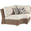 image:imageSignature Design by Ashley 3Seat Outdoor Patio Couch Handwoven WickerBrown