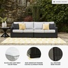 image:imageSignature Design by Ashley 3Seat Outdoor Patio Couch Handwoven WickerBrown