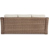 image:imageSignature Design by Ashley 3Seat Outdoor Patio Couch Handwoven WickerBrown