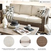image:imageSignature Design by Ashley 3Seat Outdoor Patio Couch Handwoven WickerBrown