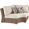 image:imageSignature Design by Ashley 3Seat Outdoor Patio Couch Handwoven WickerBrown