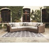 image:imageSignature Design by Ashley 3Seat Outdoor Patio Couch Handwoven WickerBrown