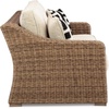 image:imageSignature Design by Ashley 3Seat Outdoor Patio Couch Handwoven WickerBrown