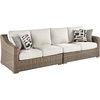 image:imageSignature Design by Ashley 3Seat Outdoor Patio Couch Handwoven WickerBrown
