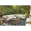 image:imageSignature Design by Ashley 3Seat Outdoor Patio Couch Handwoven WickerBrown