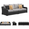 image:imageSignature Design by Ashley 3Seat Outdoor Patio Couch Handwoven WickerBrown