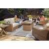 image:imageSignature Design by Ashley 3Seat Outdoor Patio Couch Handwoven WickerBrown