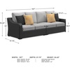 image:imageSignature Design by Ashley 3Seat Outdoor Patio Couch Handwoven WickerBrown