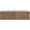image:imageSignature Design by Ashley 3Seat Outdoor Patio Couch Handwoven WickerBrown