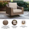 image:imageSignature Design by Ashley 3Seat Outdoor Patio Couch Handwoven WickerLight Brown