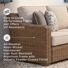 image:imageSignature Design by Ashley 3Seat Outdoor Patio Couch Handwoven WickerLight Brown
