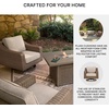 image:imageSignature Design by Ashley 3Seat Outdoor Patio Couch Handwoven WickerLight Brown